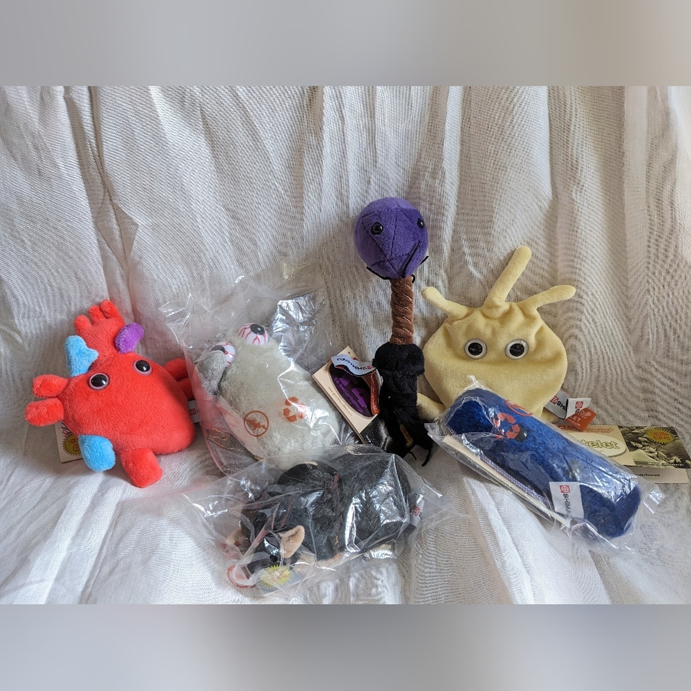 6 Giant Microbes plushes